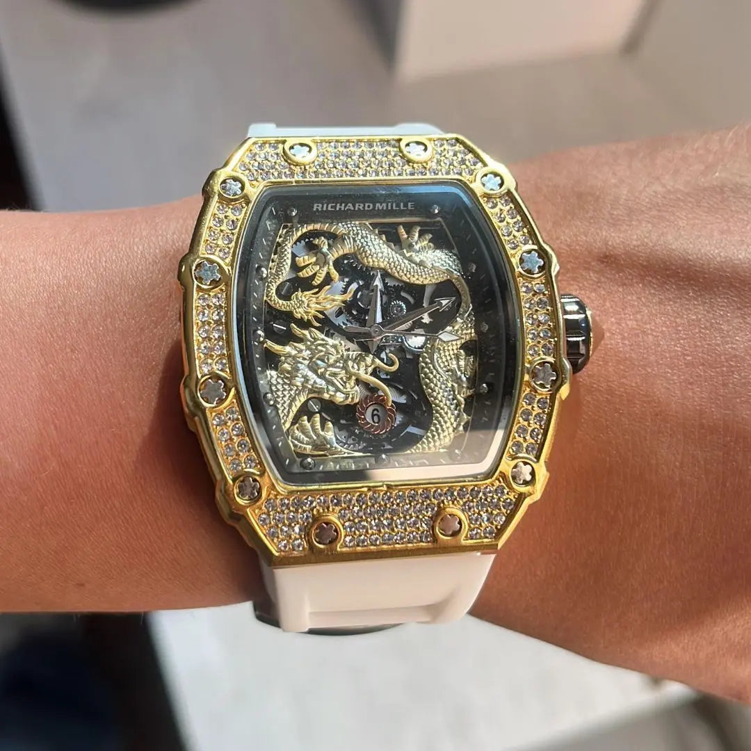 Reloj RM Dragon Dorado-lujo del dorado