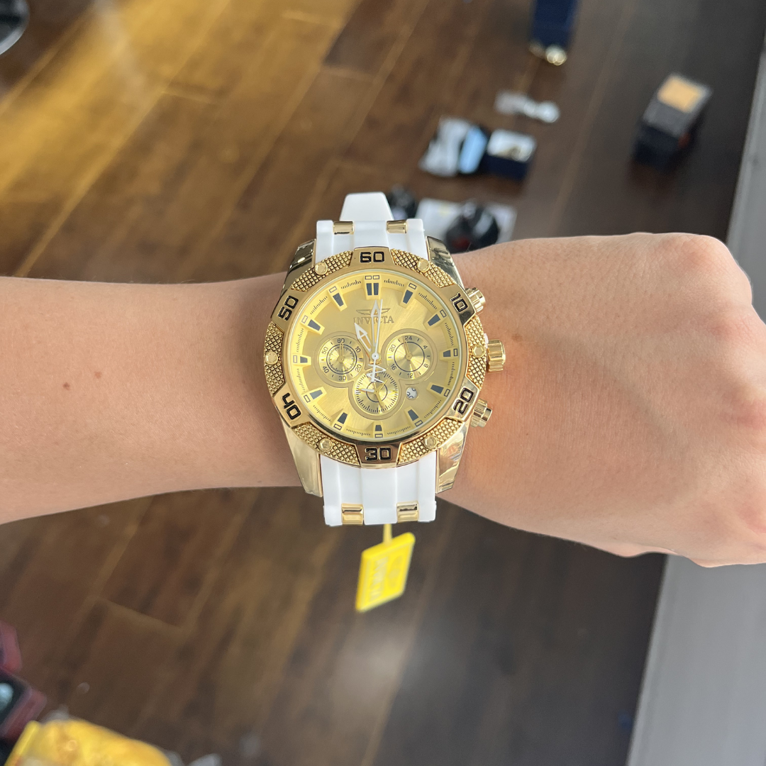 Invct| Cronógrafos Pulso goma