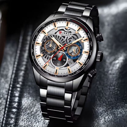 Curren Elegance- Steel Negro