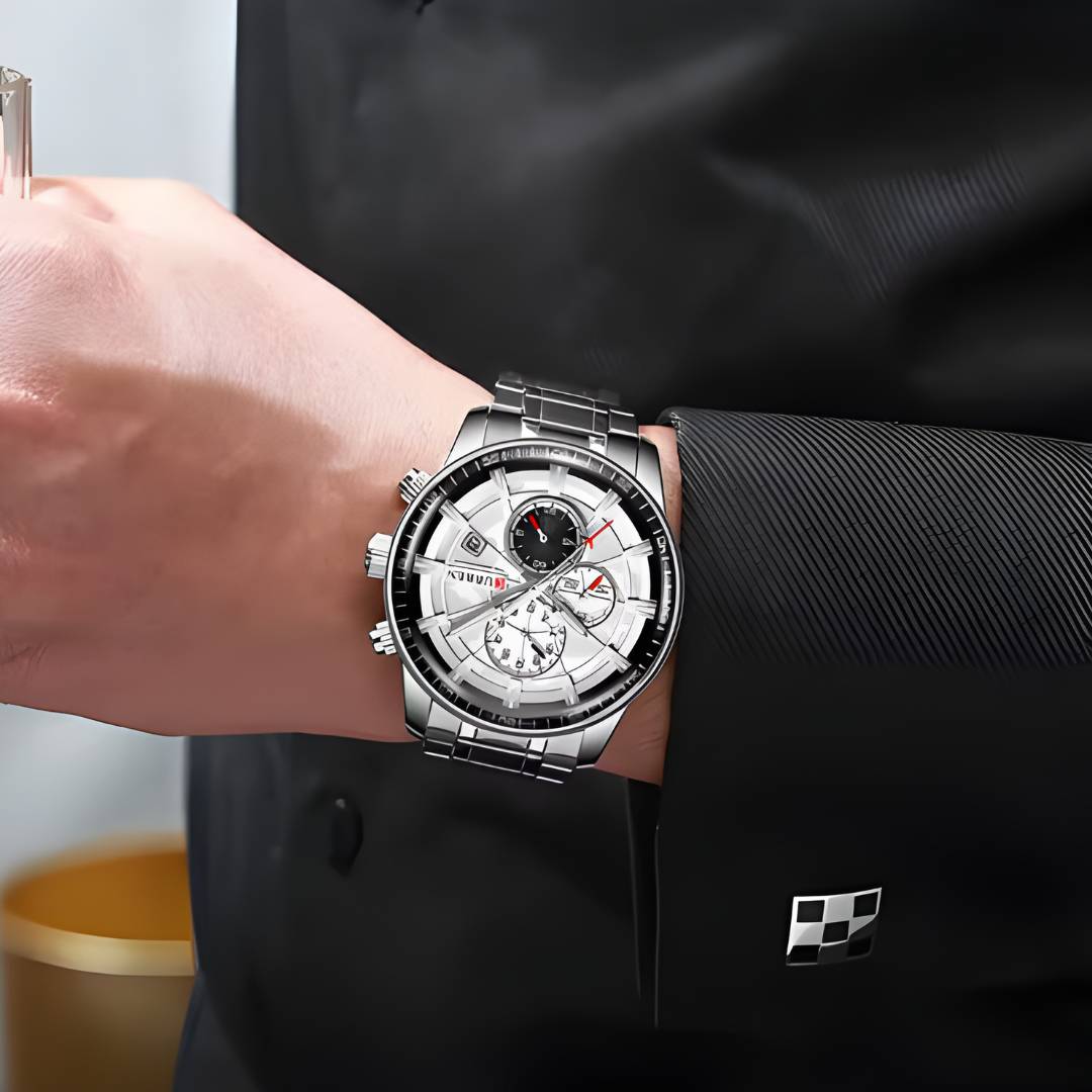 Curren Elegance- Plateado en acero