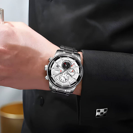 Curren Elegance- Plateado en acero