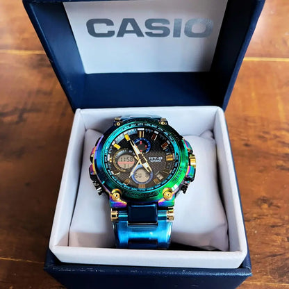 Reloj MTG Cromo Azul - Pura sofisticación