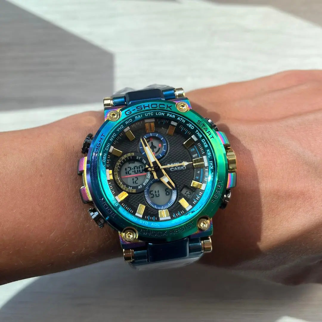 Reloj MTG Cromo Azul - Pura sofisticación