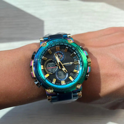 Reloj MTG Cromo Azul - Pura sofisticación