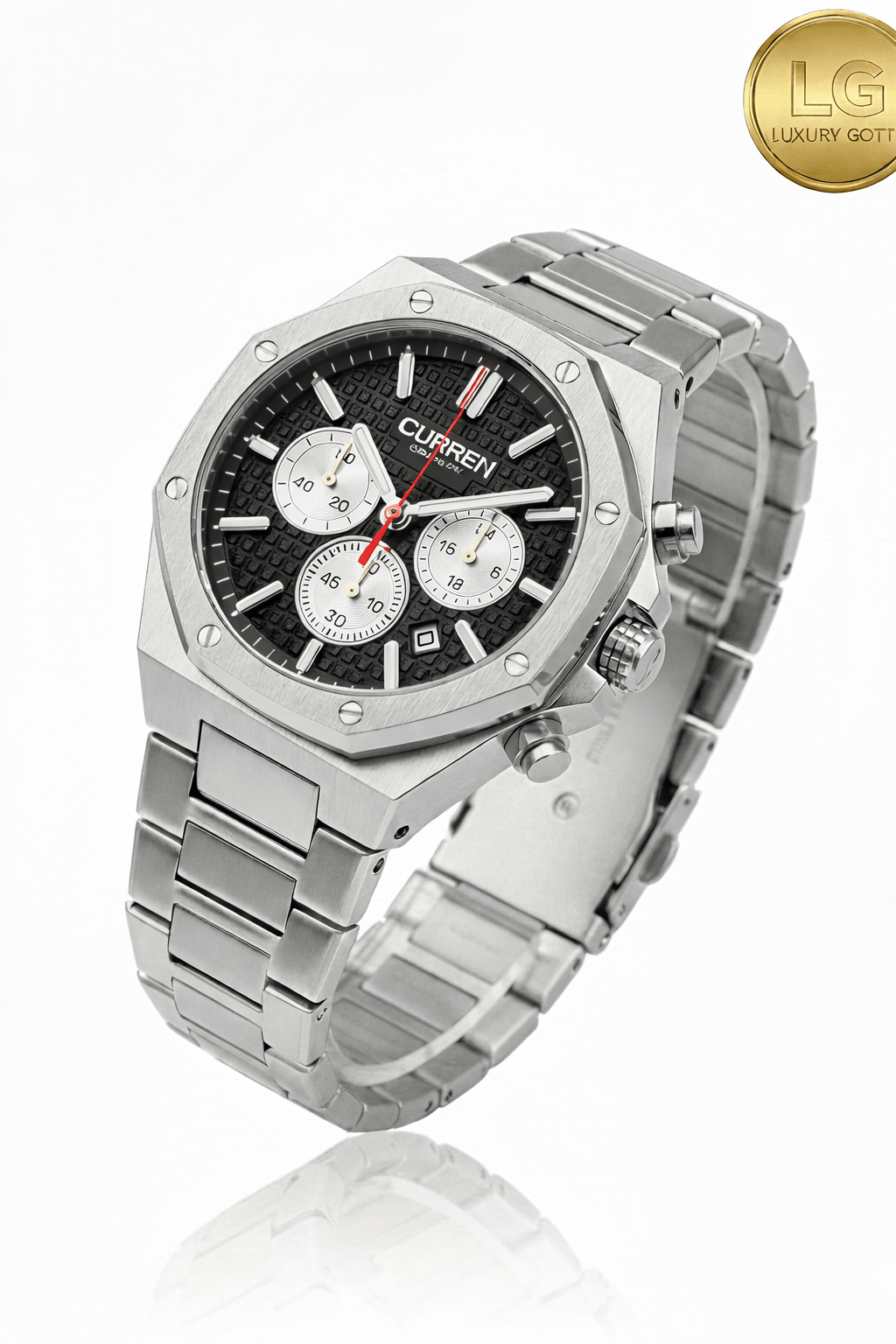 Curren Elegance| Hexágono Pulso Acero