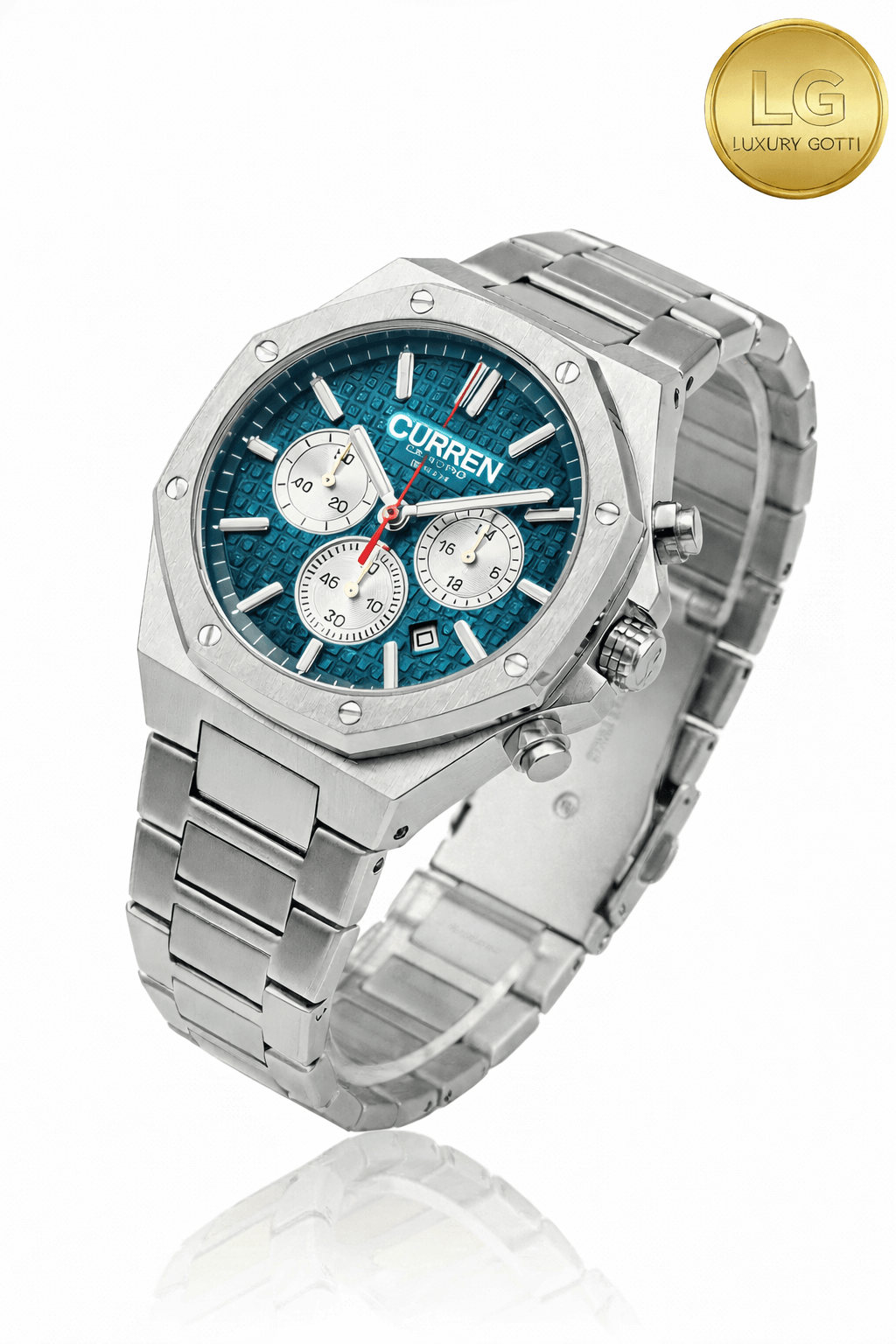 Curren Elegance| Hexágono Pulso Acero